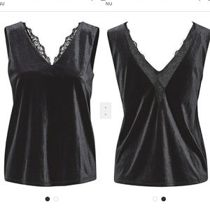 Vero Moda velvet lace top